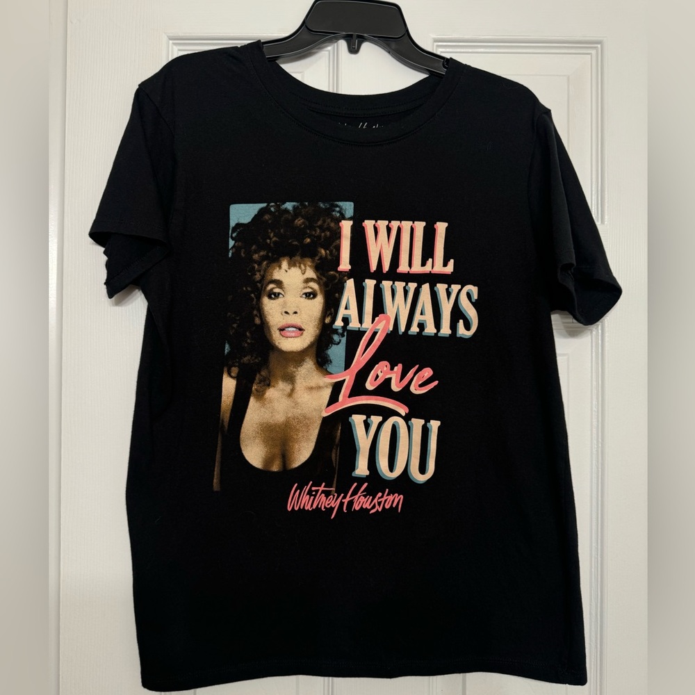 Whitney Houston graphic shirt tee large